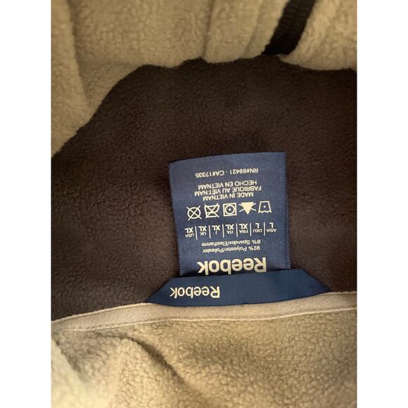 Reebok Soft Shell Bonded To Micro Fleece Wind Rain Resistant - XL - Gray/Black - Picture 13 of 14